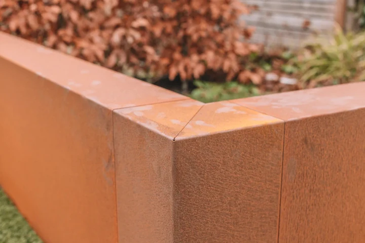 Corten Overzetstuk 12x45x100cm Bruin