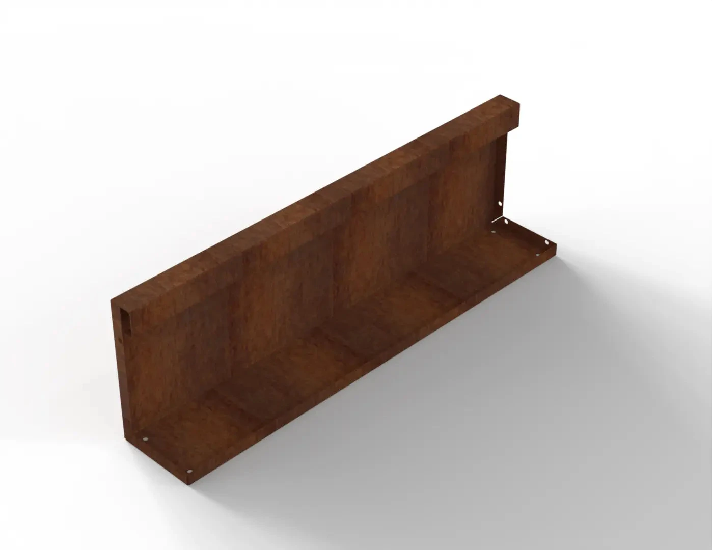 Bloembak Module+ Recht Paneel (A) 90x28 0,1x28x90cm