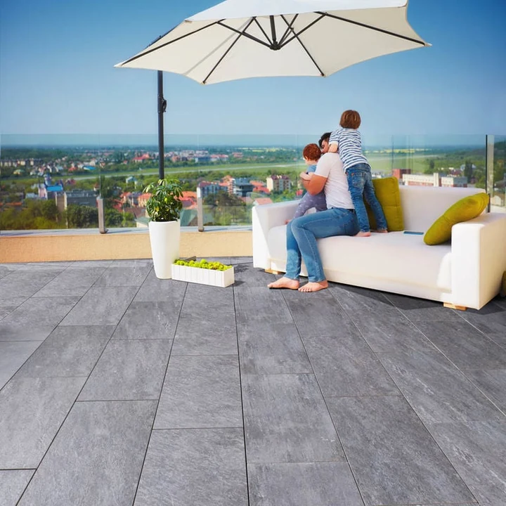 GeoCeramica® Fiordi 40x80x4cm Fumo