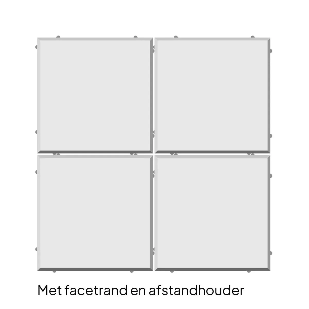 Tremico 6cm 60x60x6cm Grijs