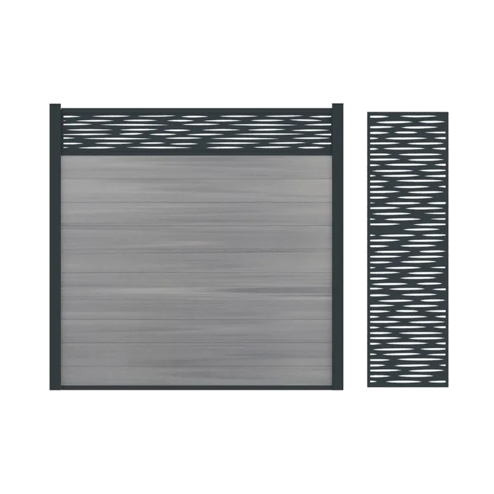 Boston Decopaneel Lamia Horizontaal 2x300mm 175cm RAL7016 30x0.2x175cm
