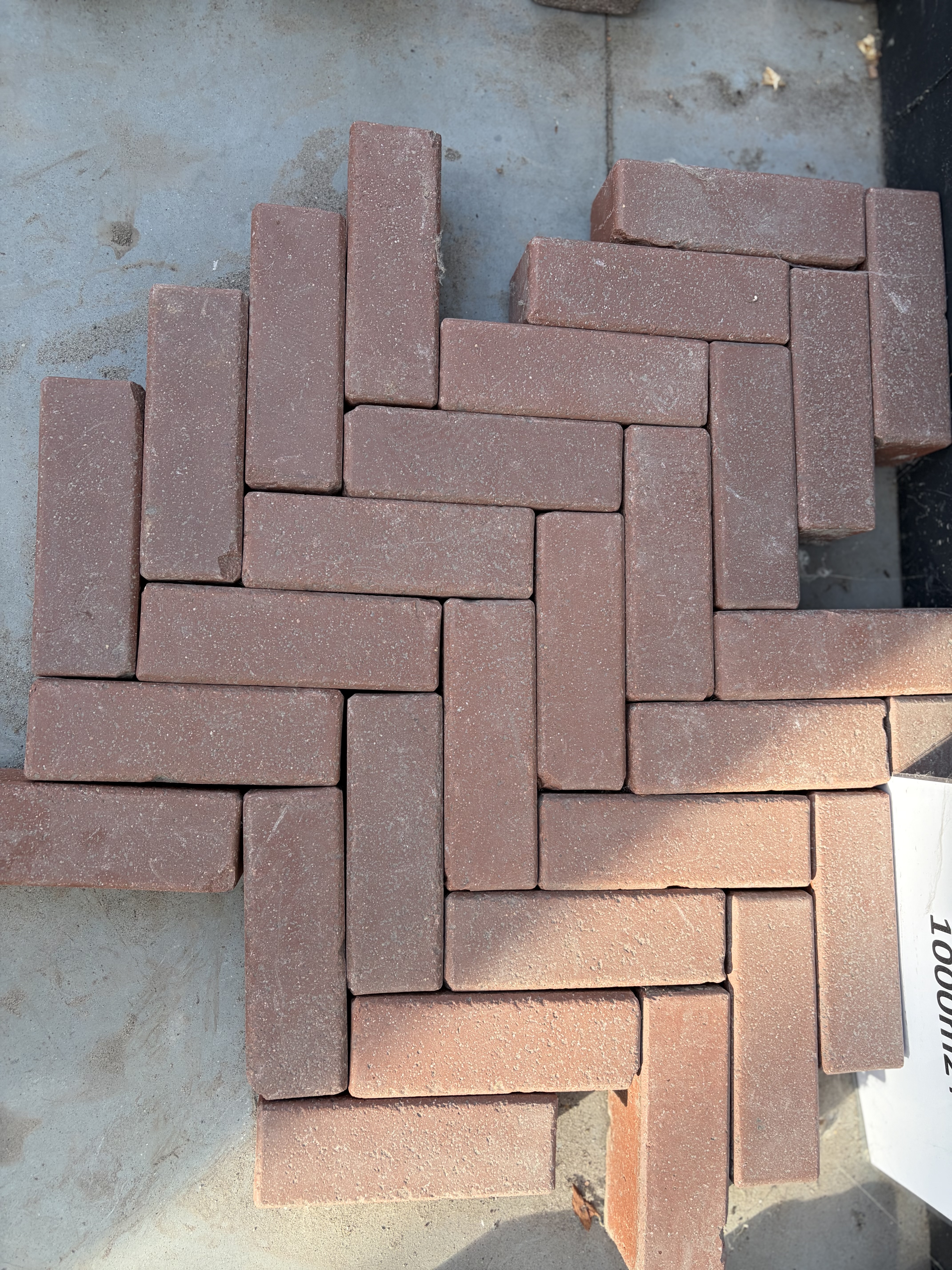Oud gebakken Dikformaat rood/paars