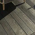 MDE126R | Vlonderplanken enhanced grain slim boards Burnt Cedar 3600x126x32mm