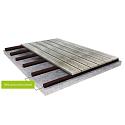 Art. 028 | Onderliggers gerecycled kunststof Onderligger Bruin 2800X80X40mm