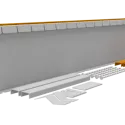 Flexline Borderrand Cortenstaal 24cm lengte 216cm incl. 5 grondnagels en verbindingsset