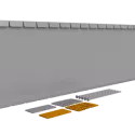 Flexline Borderrand Cortenstaal 40cm lengte 216cm incl. 5 grondnagels en verbindingsset