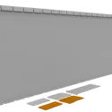 Flexline Borderrand Cortenstaal 56cm lengte 216cm incl. 5 grondnagels en verbindingsset