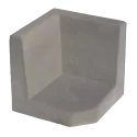 Hoek L-element 40x40x40 Grijs
