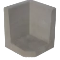 Hoek L-element 50x40x40 Grijs