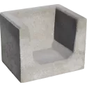 Hoek U-element 40x50x40 Grijs