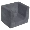 Hoek U-element 40x50x40 Antraciet