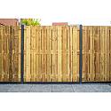 Tuinscherm grenen groen geïmpregneerd, 23-planks (21 + 2) Zaltbommel 180 x 180 cm