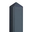 Berton©-motiefpaal Schie antraciet gecoat, diamantkop 10 x 10 x 280 cm eindmodel