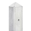 Berton©-motiefpaal Schie wit/grijs, diamantkop 10 x 10 x 280 cm T-model