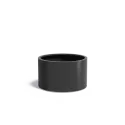 Plantenbak rond zwart aluminium 100x60 cm