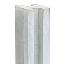 Berton©-E-sleufpaal Vecht wit/grijs 10 x 10 x 180 cm tussenmodel
