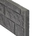 Berton©-motief-vulplaat antraciet H20 x D4,8 x L184 cm rotsmotief