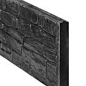 Berton©-motiefplaat smal, antraciet gecoat H26 x D4,8 x L184 cm nostalgiemotief