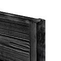 Berton©-motiefplaat smal, antraciet gecoat H26 x D4,8 x L184 cm rabat-houtmotief