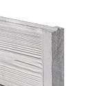 Berton©-motiefplaat smal wit/grijs H26 x D4,8 x L184 cm rabat-houtmotief