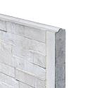 Berton©-motiefplaat wit/grijs H36 x D4,8 x L184 cm leisteenmotief enkelzijdig