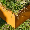 Triangle Plantenbakken Cortenstaal 1800 x 1800 x 400 mm Cortenstaal