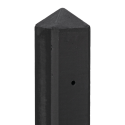 Berton©-motiefpaal Schie antraciet gecoat, diamantkop 10 x 10 x 280 cm T-model