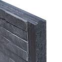 Berton©-motiefplaat smal antraciet H26 x D4,8 x L184 cm leisteenmotief