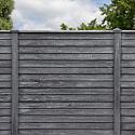 Berton©-motiefplaat smal antraciet H26 x D4,8 x L184 cm rabat-houtmotief