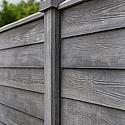 Berton©-motiefplaat smal antraciet H26 x D4,8 x L184 cm rabat-houtmotief