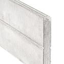 Berton©-motiefplaat smal wit/grijs H26 x D4,8 x L184 cm blokhutprofiel