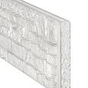 Berton©-motiefplaat wit/grijs H36 x D4,8 x L184 cm nostalgiemotief