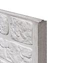 Berton©-motiefplaat smal wit/grijs H26 x D4,8 x L184 cm romeinsmotief