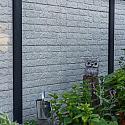 Berton©-motiefplaat smal wit/grijs H26 x D4,8 x L184 cm romeinsmotief