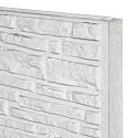 Berton©-motiefplaat wit/grijs H36 x D4,8 x L184 cm Rustico