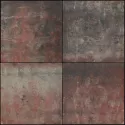 Carré 50x50x5cm Nero Rosso