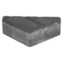 Ecotop Premium Bisschopsmuts 29,5x5x19,5x8 normaal facet antraciet met schijnvoeg bss KOMO P2