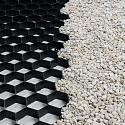 EuroGravel PLUS splitplaat zwart + anti-worteldoek