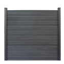 Composiet Rhombus zwart horizontaal 180x180cm