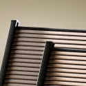Composiet Schutting Rhombus Walnoot 180x180cm