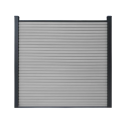 Composiet schutting Rhombus Grijs 180x180cm