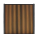 Composiet schutting Rhombus Verticaal Teak 185x180cm