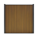 Composiet Schutting Rhombus Verticaal Eiken 185x10cm