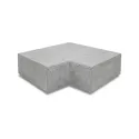 Oud Hollandse hoekstuk traptreden 90° binnen 37x15 grijs