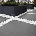 Palissade block wave 60x15x15cm zwart