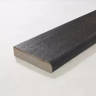 MEBB360R | Bullnose board (plank met afgeronde kant) Embered / Burnt Cedar 3600x150x32mm