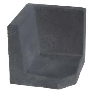 Hoek L-element 40x40x40 Antraciet