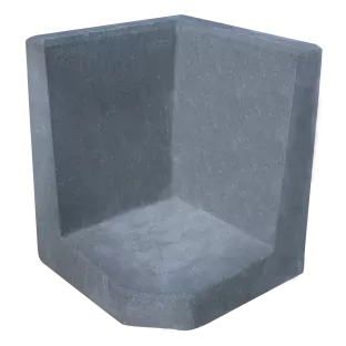 Hoek L-element 50x40x40 Antraciet