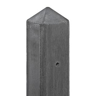 Berton©-motiefpaal Schie antraciet, diamantkop 10 x 10 x 280 cm T-model