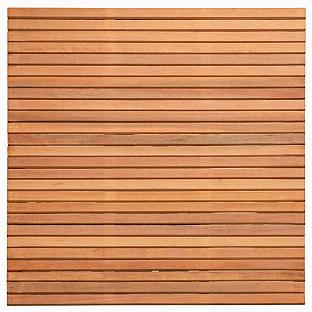 Tuinscherm hardhout Bangkirai kunstmatig gedroogd (Rhombusprofiel) Wichmond 180 x 180 cm